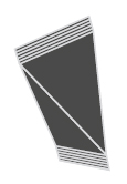 Pyramidal tetraedr - horizontal line